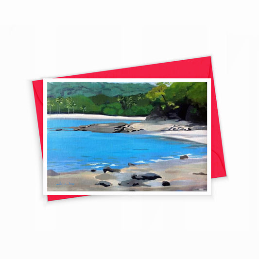 Greeting Card Playa Panama Costa Rica by Artist Dave White
