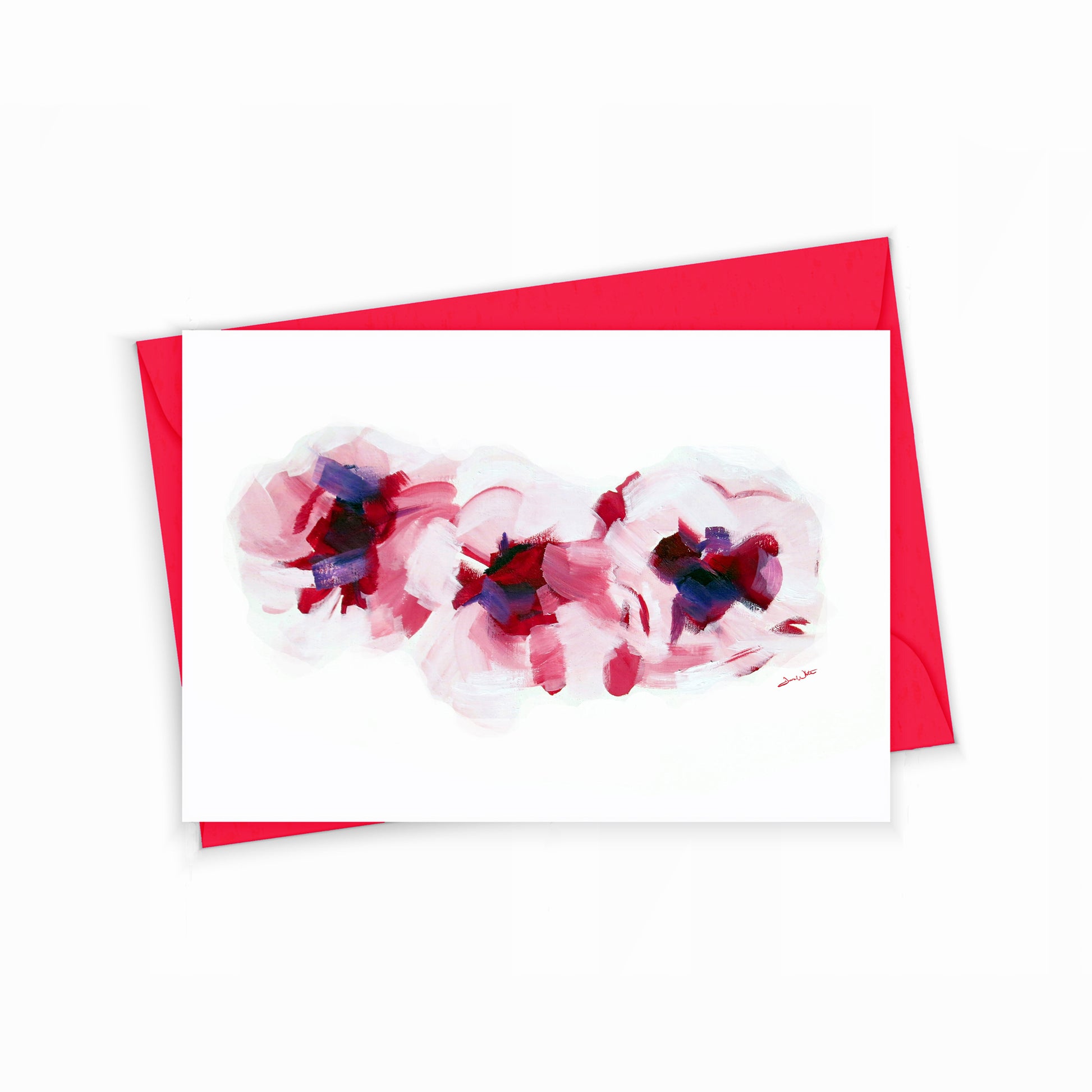 Cherry Blossoms Greeting Card by Artist Dave White