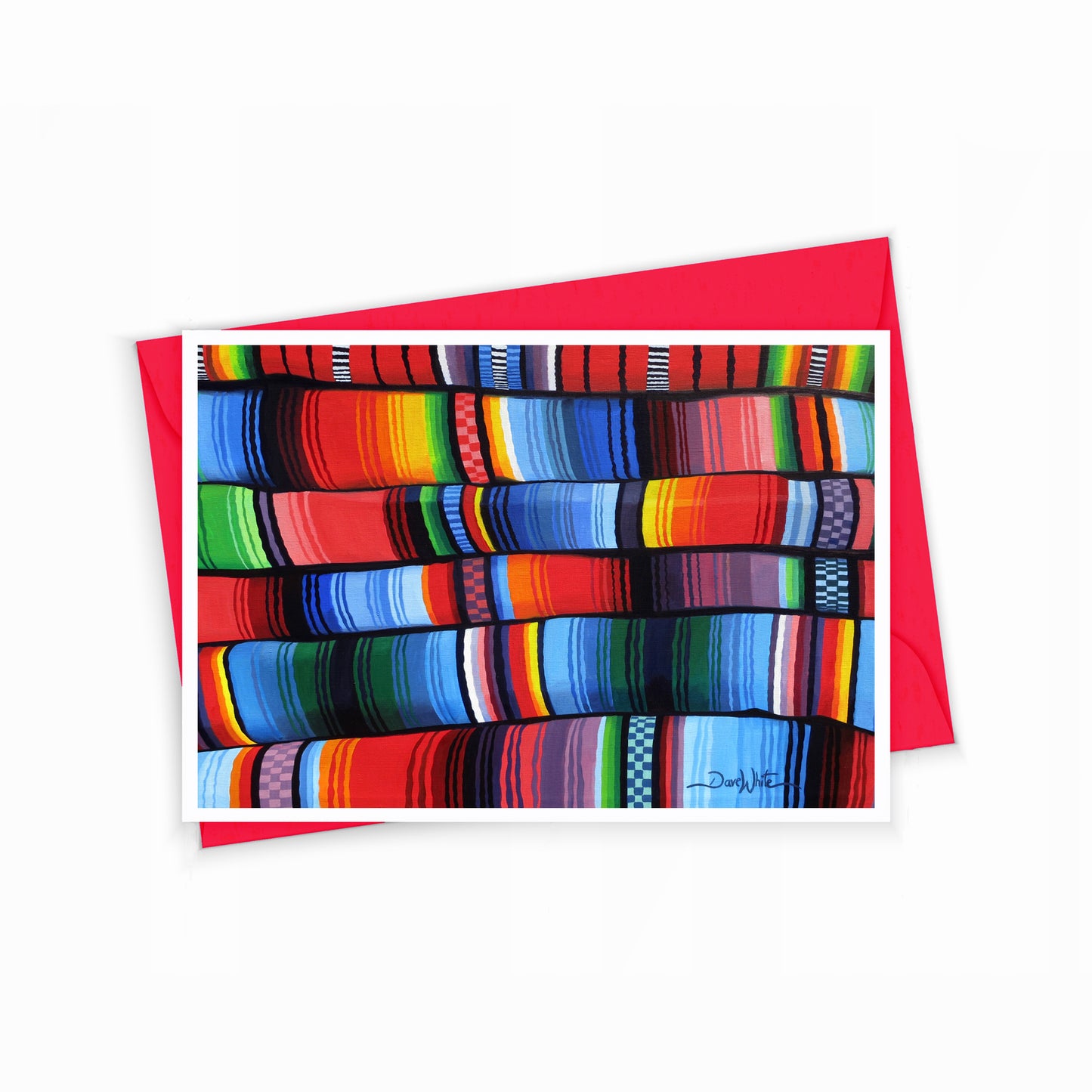 Indigenous Design Greeting Card by Artist Dave White