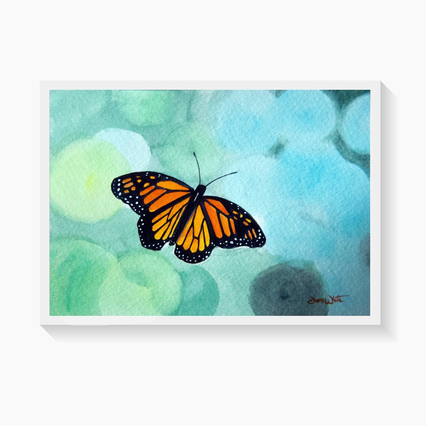 Monarch Butterfly Watercolor Art Print