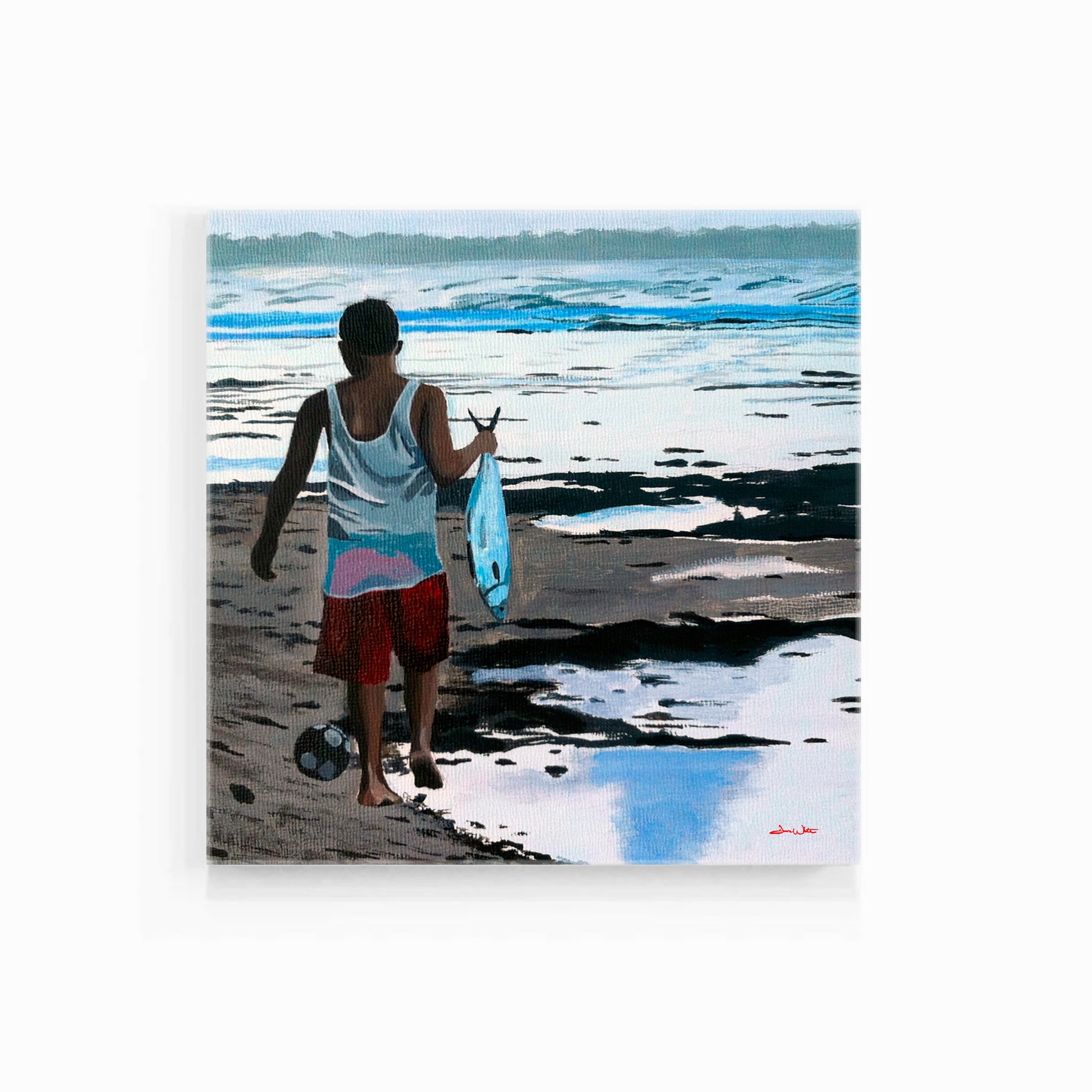 Puerto Viejo Costa Rica Painting Canvas Art Print by Artist Dave White