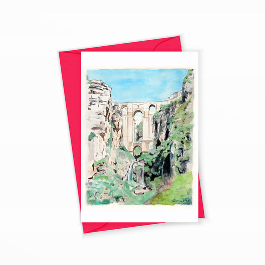 Ronda Spain Greeting Card by Artist Dave White