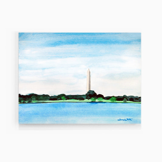 Washington Monument Canvas Art Print by Artist Dave White